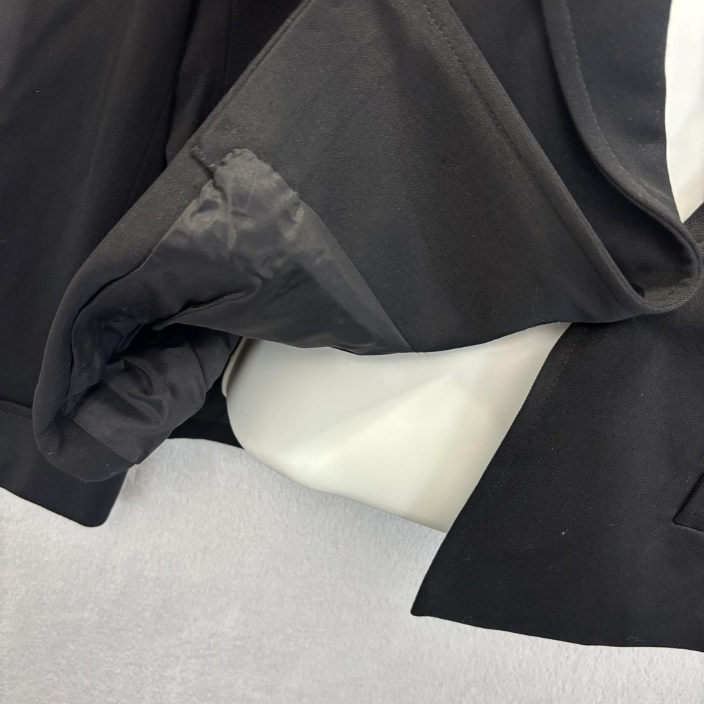 Valentino Blazer Jacket Womens Medium Black Single Button Lined Classic Office - Picture 11 of 16